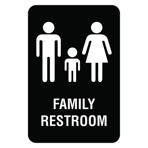 Printable Family Restroom Sign